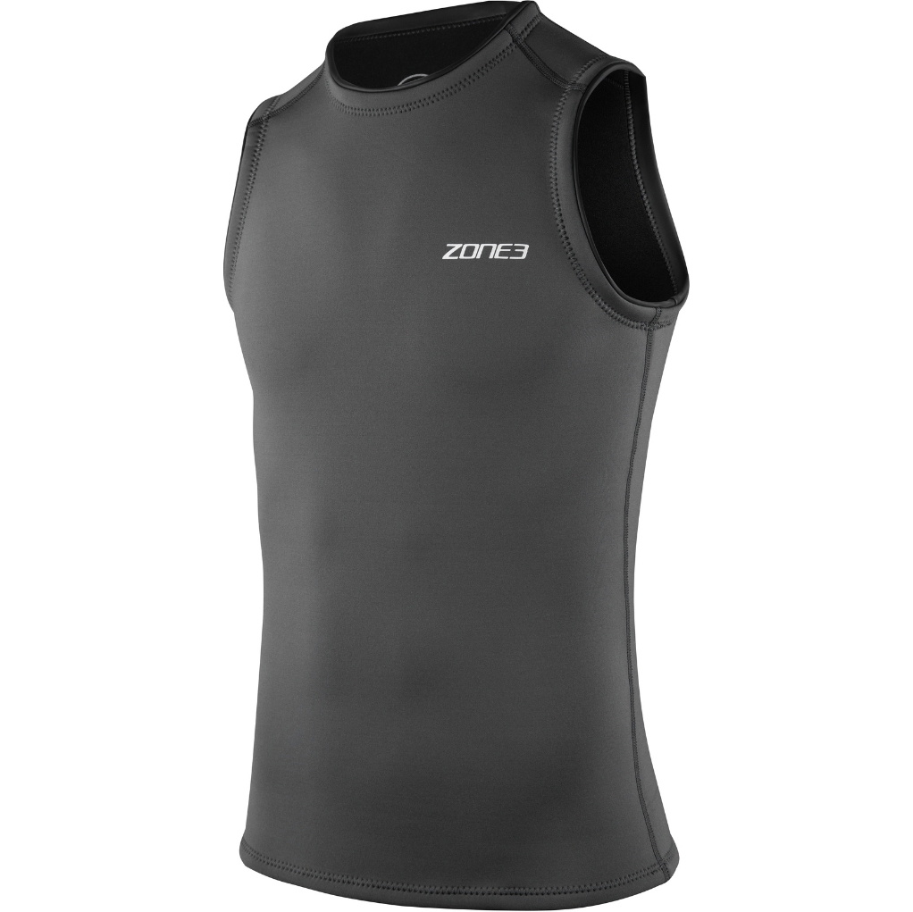 2026 ZONE3 Mens Yulex Vest NA25MYV104 - Black / Grey
